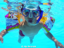 My 5 years old son who loves diving and waiting for grow ... by Alp Baranok 
